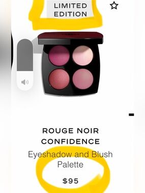 CHANEL Rouge Noir Confidence Eyeshadow & Blush Palette - Pink Shades